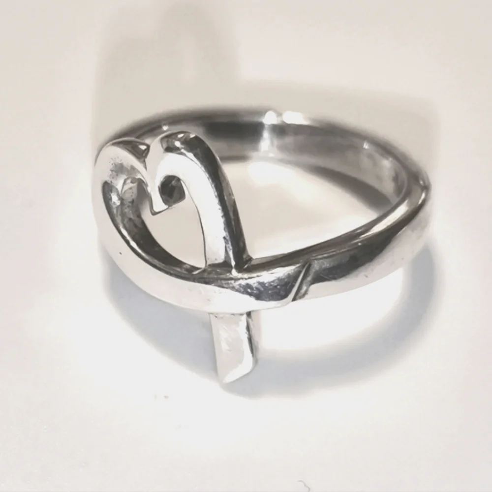 Tiffany & Co. Paloma Picasso Loving Heart Sterling Silver Ring